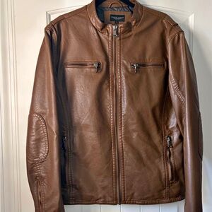 Pronto Uomo Tan Leather Jacket